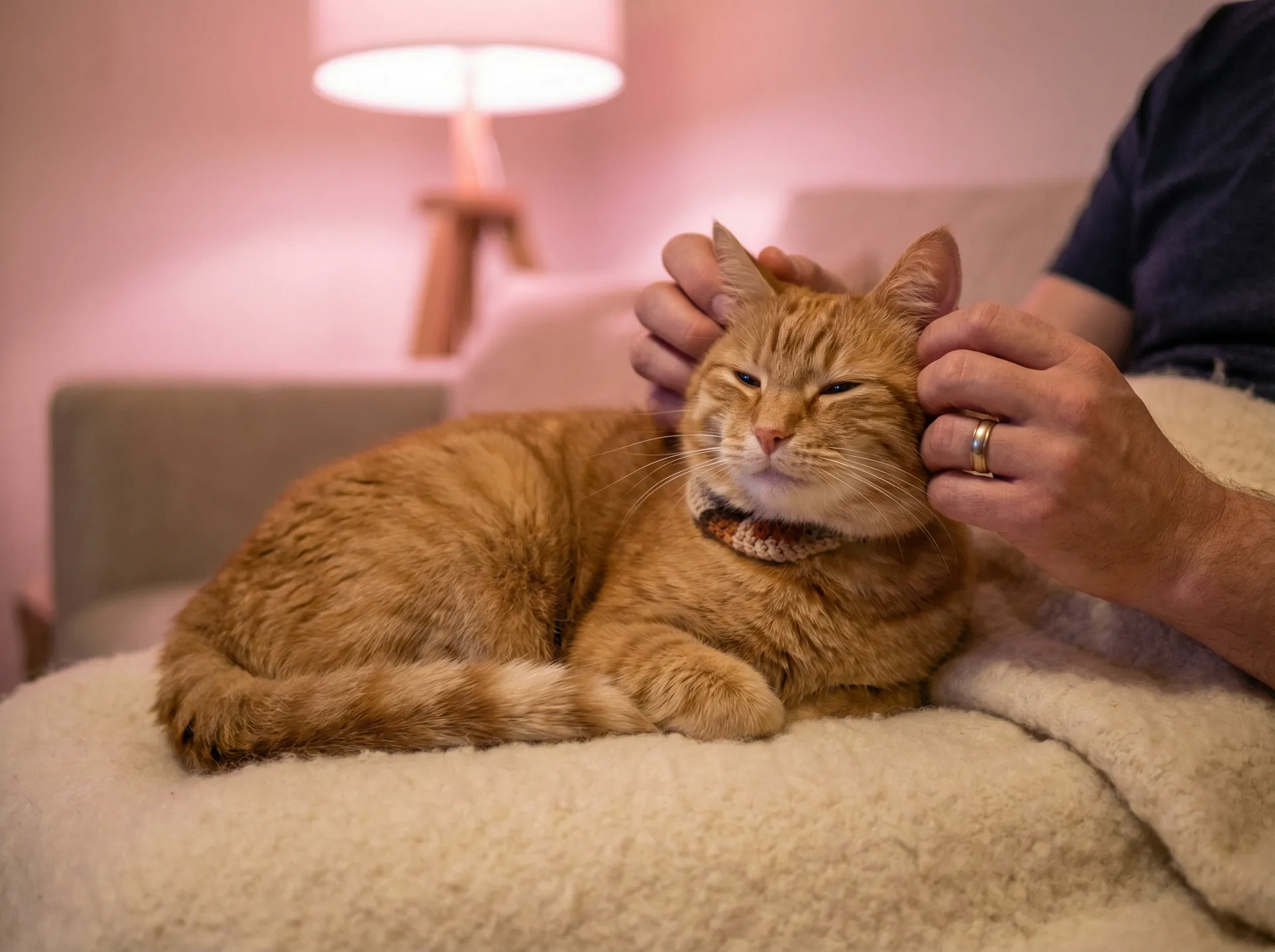 猫咪被温柔抚摸的幸福时刻 - 金鳞岂是池中物